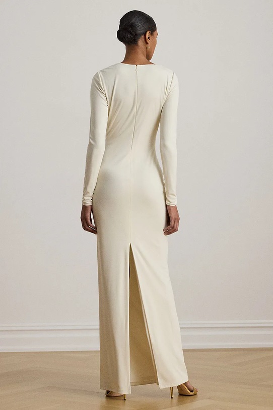 Lauren Ralph Lauren sukienka 253P03589 beżowy SS26