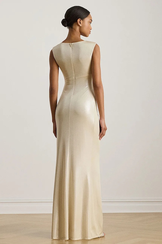 Lauren Ralph Lauren sukienka 253P04060 beżowy SS26