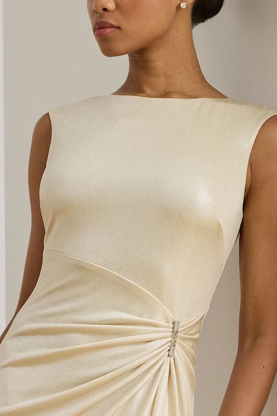 Lauren Ralph Lauren sukienka beżowy 253P04060