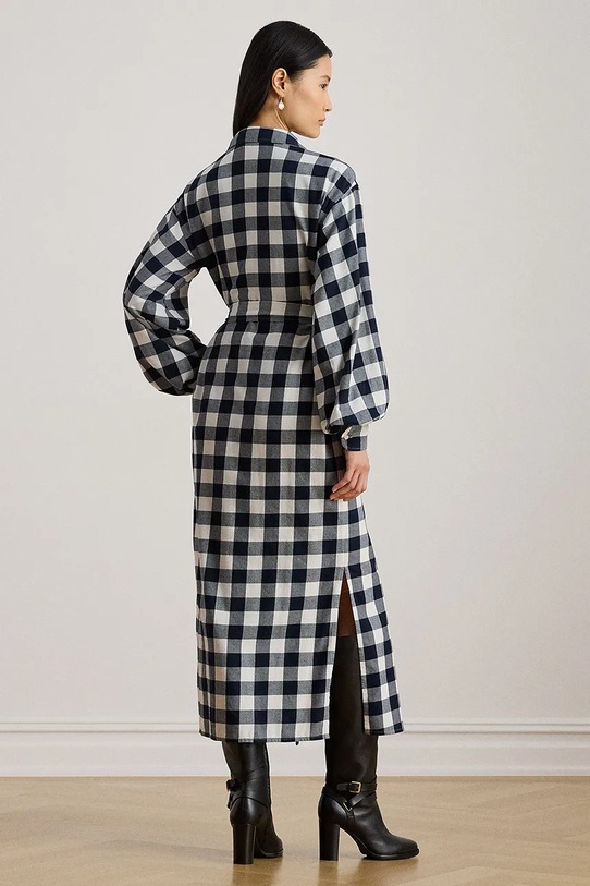 Lauren Ralph Lauren sukienka bawełniana 200P03519 granatowy SS26