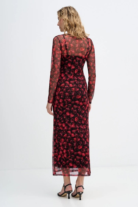 Odzież Never Fully Dressed sukienka Cherry Mesh Soho NFDDR3167 bordowy