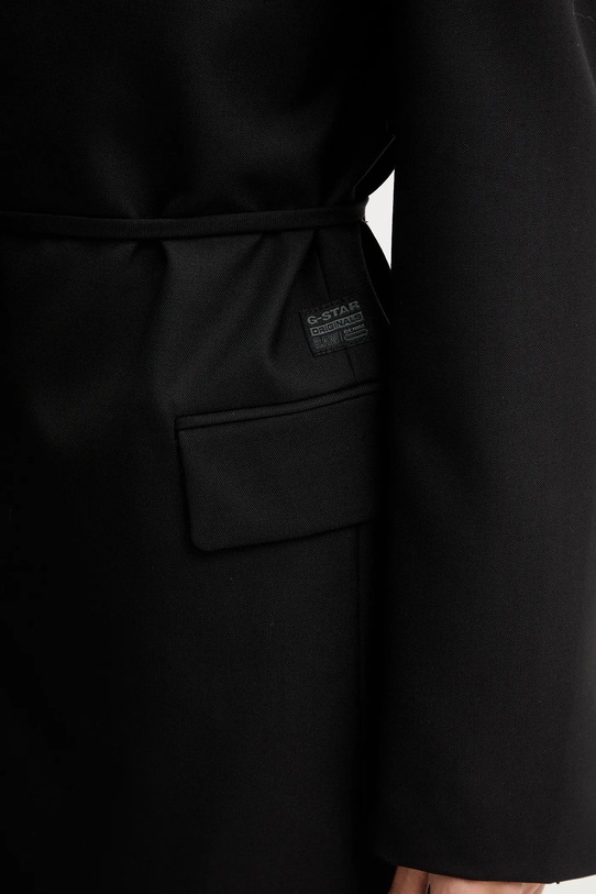 G-Star sukienka z dodatkiem wełny D28041.E200 czarny