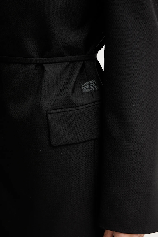 G-Star sukienka z dodatkiem wełny D28041.E200 czarny