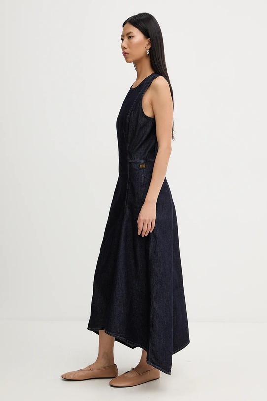 G-Star sukienka jeansowa D27934.E090 granatowy SS26