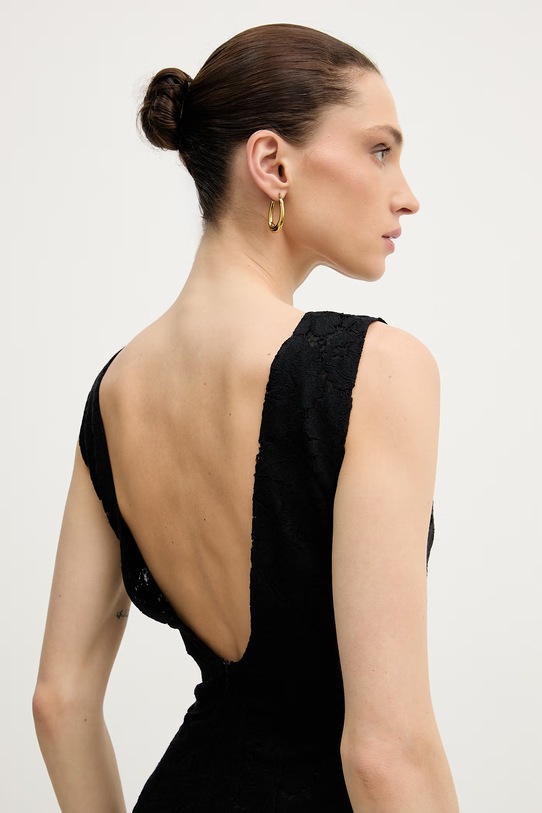 Pinko šaty čipkované 106588.A330 čierna