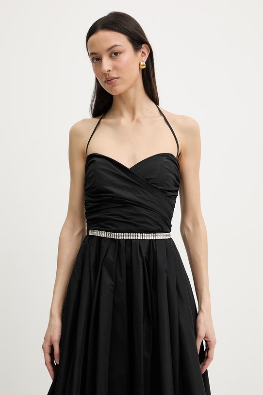 Pinko drapirana haljina crna 106254.A327