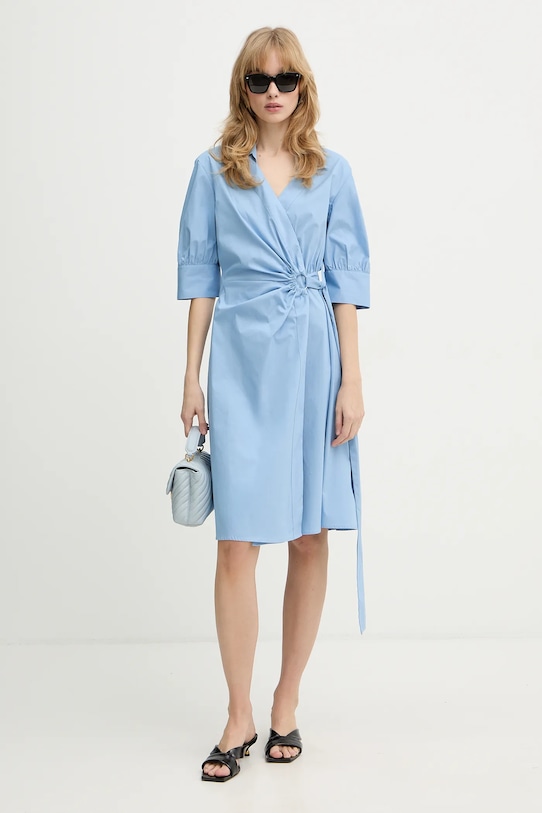 Pinko sukienka 106602.A35Q niebieski SS26