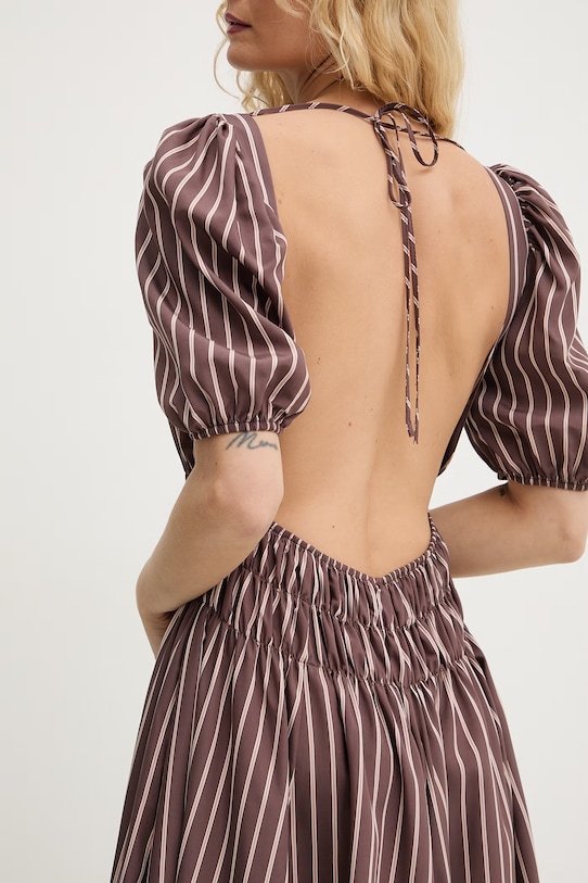 Pinko sukienka letnia z wiskozą 106670.A33Q brązowy