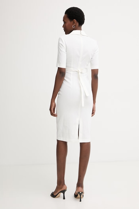 Oblečenie Pinko šaty s ľanom 106499.A34I biela