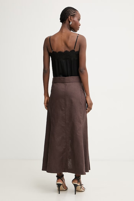 Ρούχα Pinko φόρεμα 106582.A374 καφέ