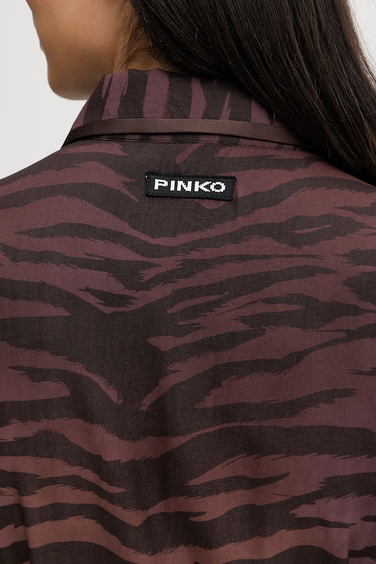 Pinko poletna obleka viskozna 106543.A37R rjava