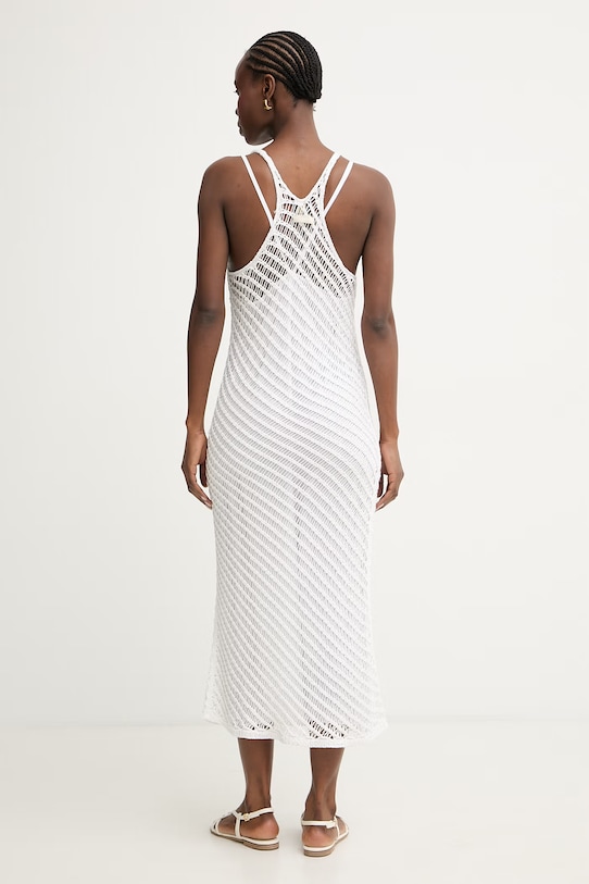 Ρούχα Pinko καλοκαιρινό φόρεμα 106477.A36H λευκό