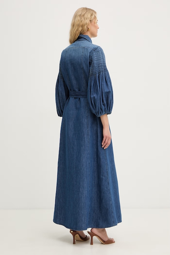 Pinko sukienka koszulowa jeansowa 106401.A33J niebieski SS26