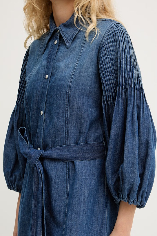 Pinko sukienka koszulowa jeansowa 106401.A33J niebieski