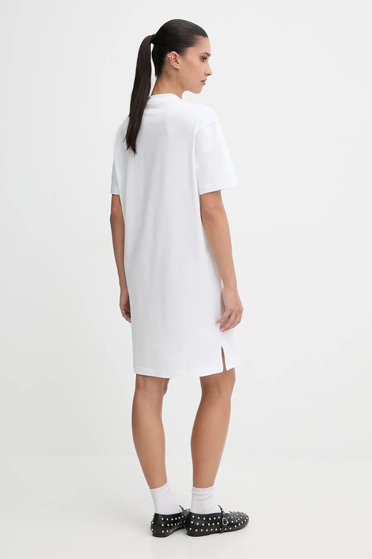 Odzież Karl Lagerfeld Jeans sukienka bawełniana B1W13043 biały