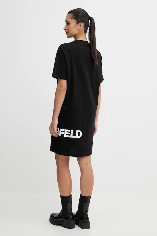 Oblečení Bavlněné šaty Karl Lagerfeld Jeans B1W13054 černá