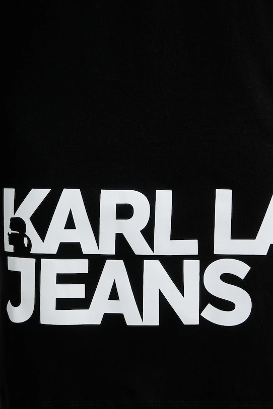 Bavlněné šaty Karl Lagerfeld Jeans B1W13054 černá