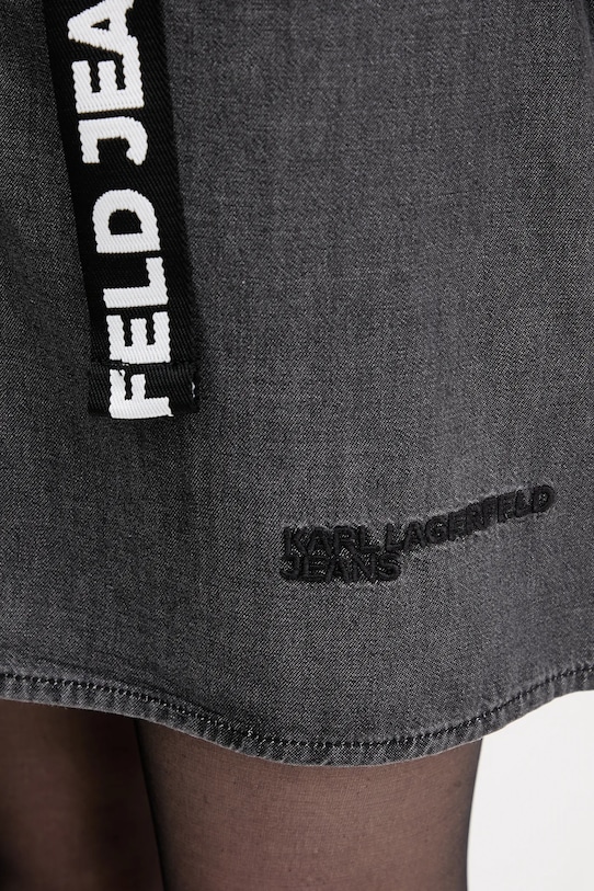 Karl Lagerfeld Jeans sukienka jeansowa B1W13038 szary