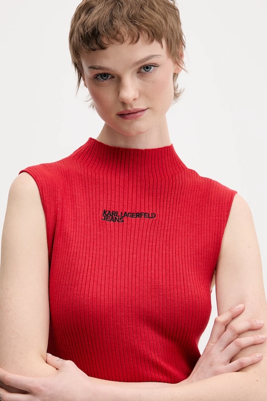 Karl Lagerfeld Jeans sukienka czerwony B1W13041