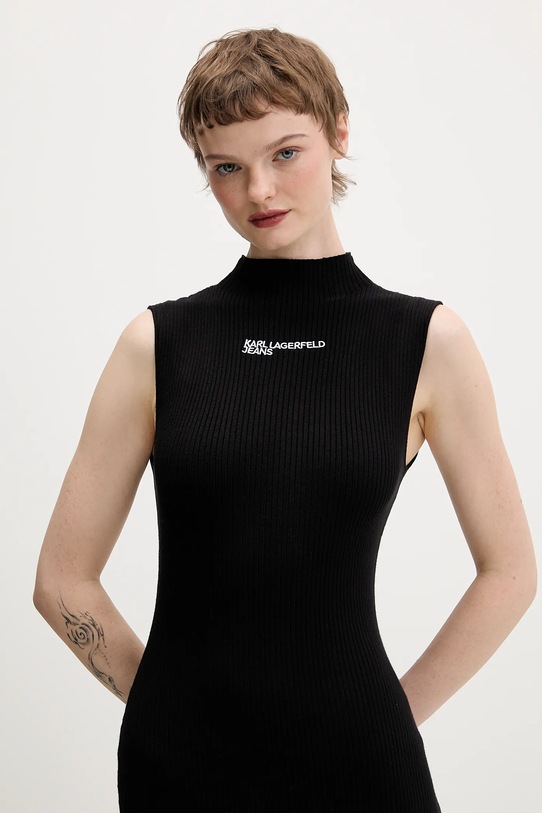 Karl Lagerfeld Jeans sukienka czarny B1W13041