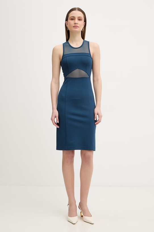 Patrizia Pepe sukienka 8A1590.A715 turkusowy SS26