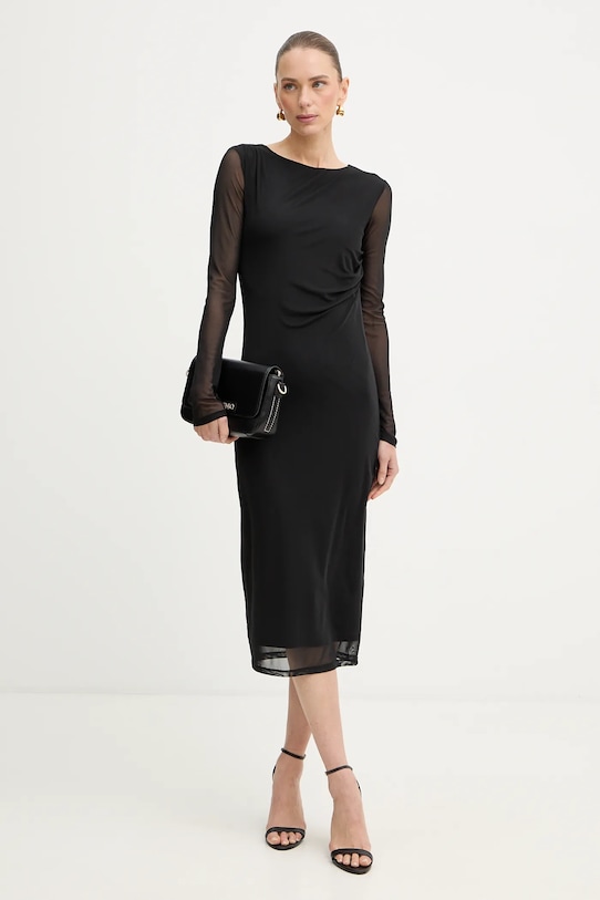 Patrizia Pepe sukienka 8A1604.J376 czarny SS26