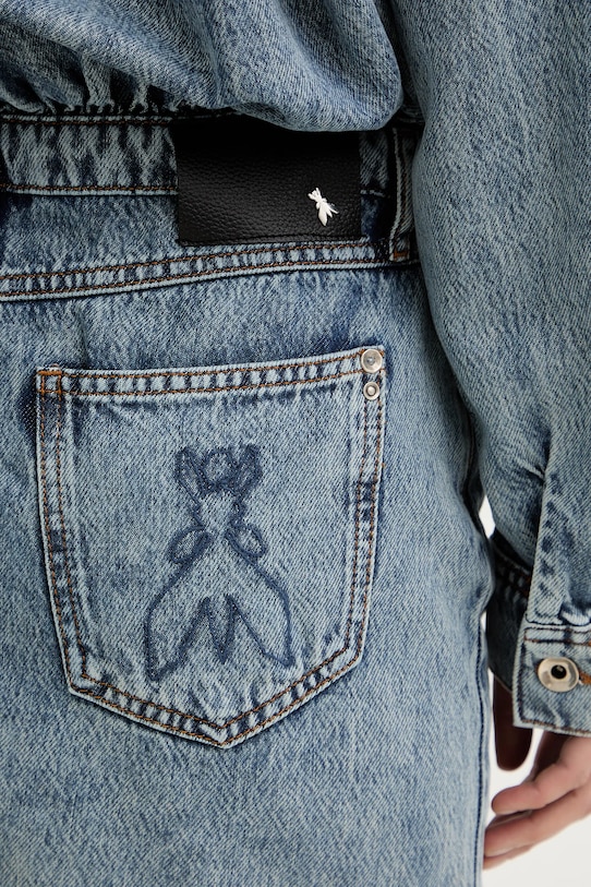 Patrizia Pepe sukienka jeansowa 8A1607.D108 niebieski