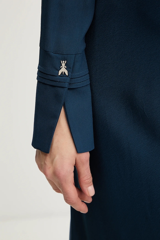 Odzież Patrizia Pepe sukienka wiskozowa 8A1623.A8I1 niebieski