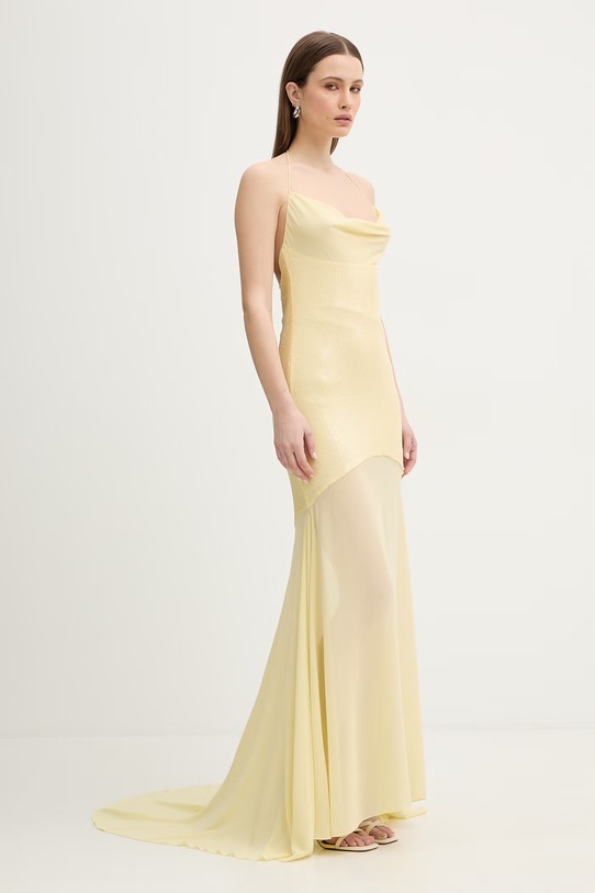 Patrizia Pepe sukienka żółty 8A1628.J401