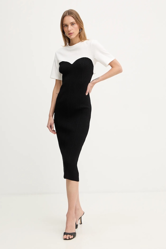 Patrizia Pepe sukienka 8A1630.K081 czarny SS26