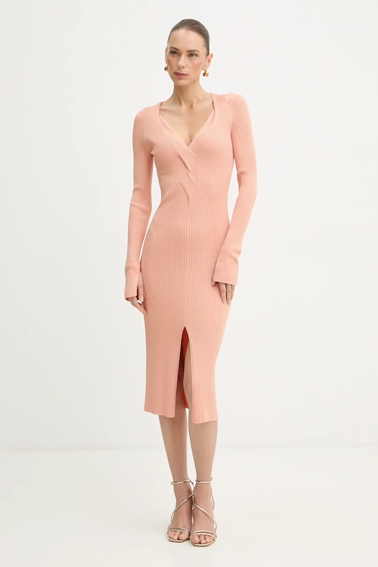 Patrizia Pepe sukienka casual pomarańczowy 8A1634.K300