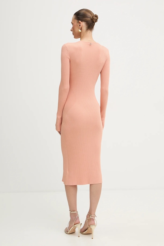 Odzież Patrizia Pepe sukienka 8A1634.K300 pomarańczowy