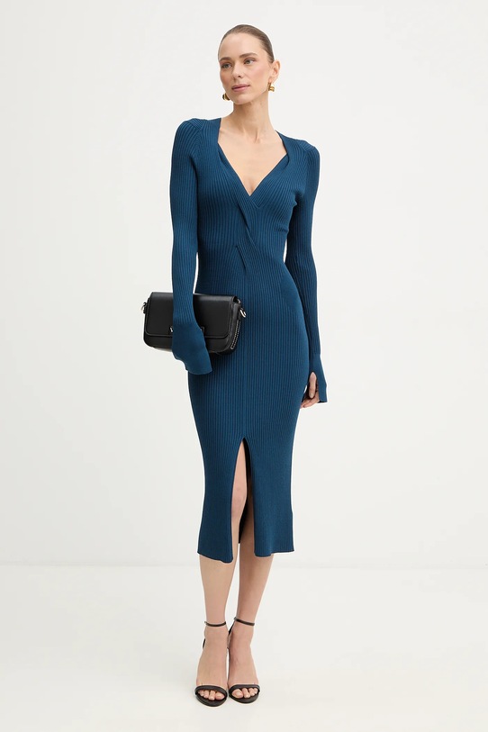 Patrizia Pepe sukienka 8A1634.K300 niebieski SS26