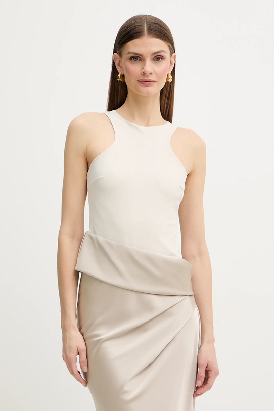 Patrizia Pepe sukienka beżowy 8A1656.A269