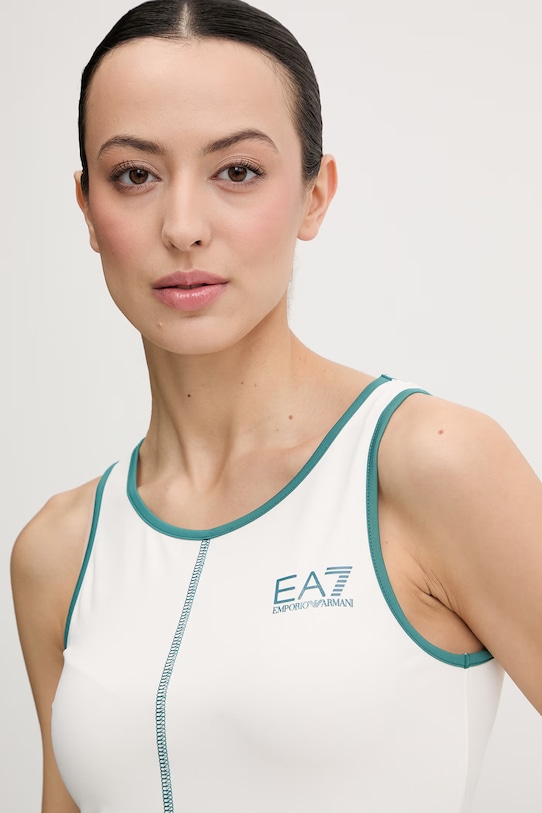 Športové šaty EA7 Emporio Armani zelená AF12117.7W000893