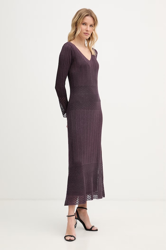 Hoss Intropia šaty 6513007 fialová SS26