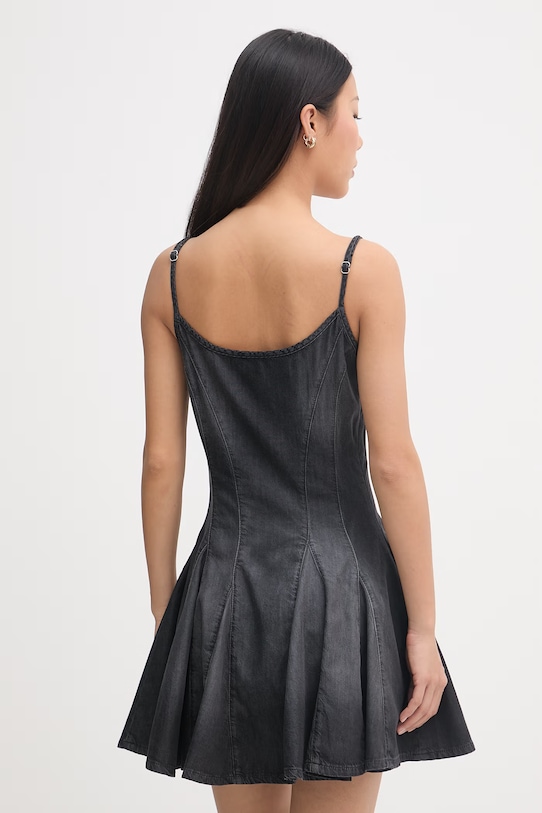 Odzież Diesel sukienka letnia jeansowa DE-SPOKY-S A20907.068VM czarny