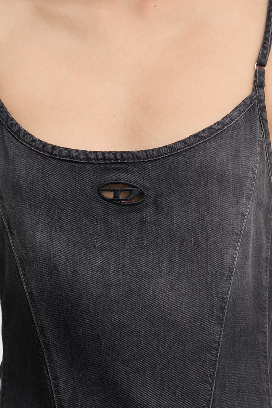 Diesel sukienka letnia jeansowa DE-SPOKY-S A20907.068VM czarny