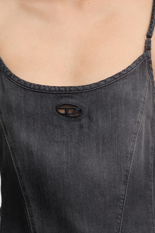 Diesel sukienka letnia jeansowa DE-SPOKY-S A20907.068VM czarny