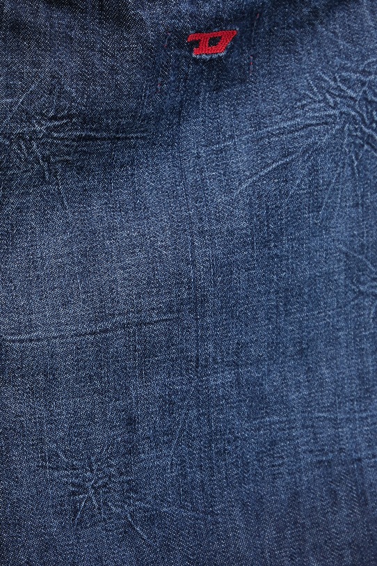 Diesel sukienka bawełniana DE-BELD-D A21453.0DBDB niebieski
