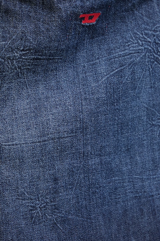 Diesel sukienka bawełniana DE-BELD-D A21453.0DBDB niebieski