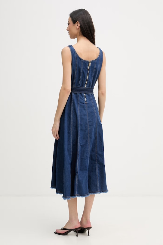 Одяг Joseph Ribkoff розкльошена сукня з бавовною 262901 темно-синій