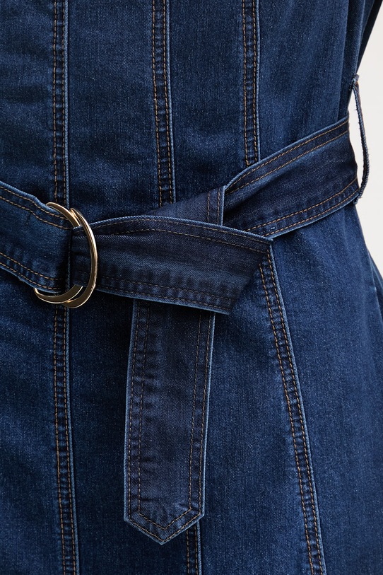 Joseph Ribkoff розкльошена сукня з бавовною 262901 темно-синій