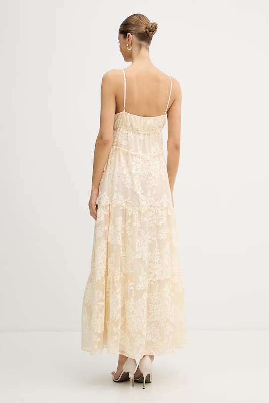 ERMANNO Firenze sukienka empire D48EQ024E60 beżowy SS26