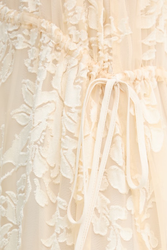 ERMANNO Firenze sukienka empire D48EQ024E60 beżowy