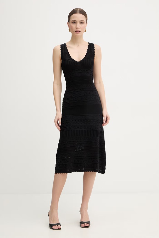 Ermanno Firenze sukienka casual czarny D48EQ026CSE51