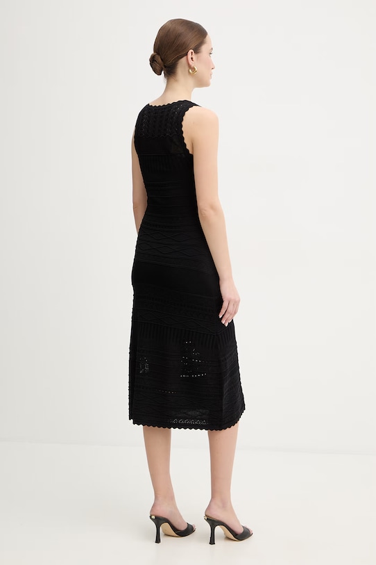 Odzież Ermanno Firenze sukienka D48EQ026CSE51 czarny