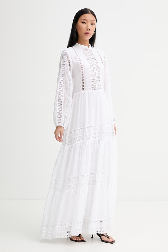 ERMANNO Firenze sukienka D48EQ065ES8 biały SS26