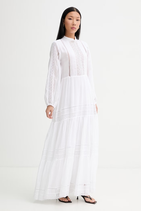 ERMANNO Firenze sukienka D48EQ065ES8 biały SS26