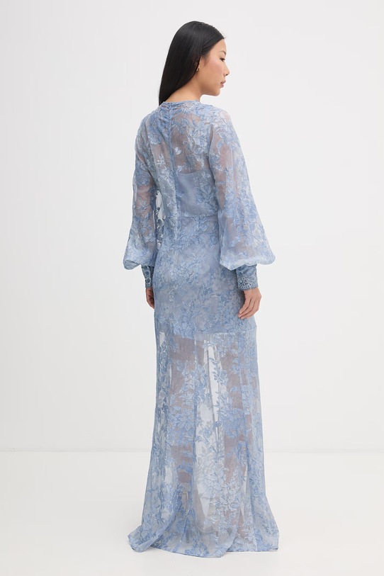 ERMANNO Firenze sukienka szlafrokowa D48EQ066CSE66 niebieski SS26